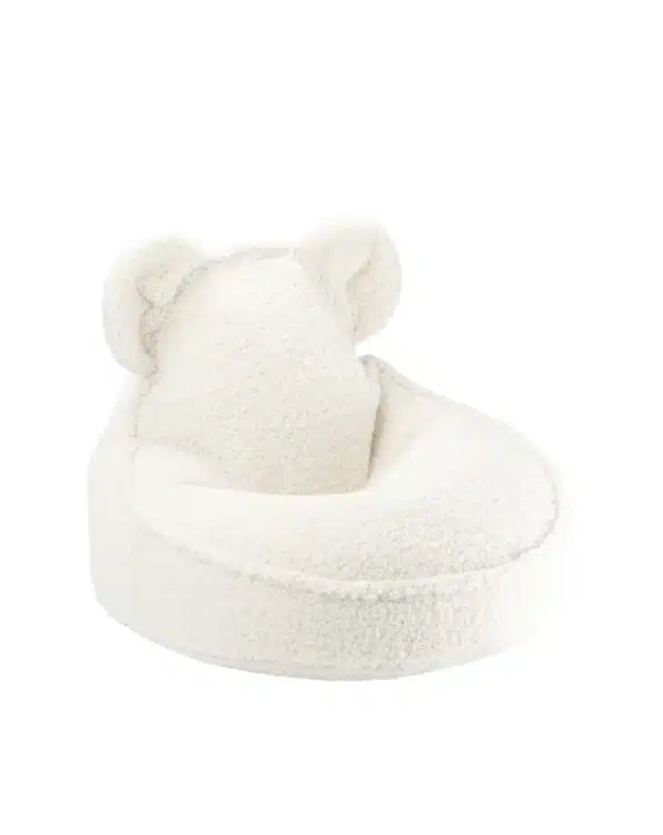 Wigiwama Teddy Sitzsack mit Ohren aus Teddystoff in Cream white