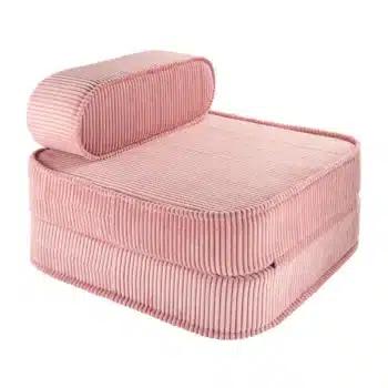 Wigiwama klappbarer Sessel aus Cord in Pink Mousse