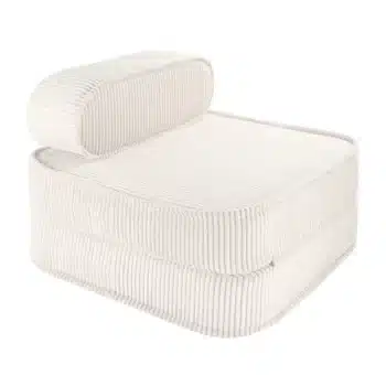 Wigiwama klappbarer Sessel aus Cord in Marshmallow weiß