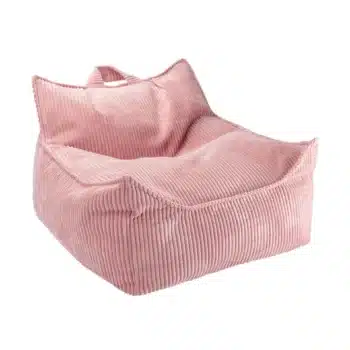 Wigiwama Kinder Sitzsack aus Cord in Pink Mousse rosa