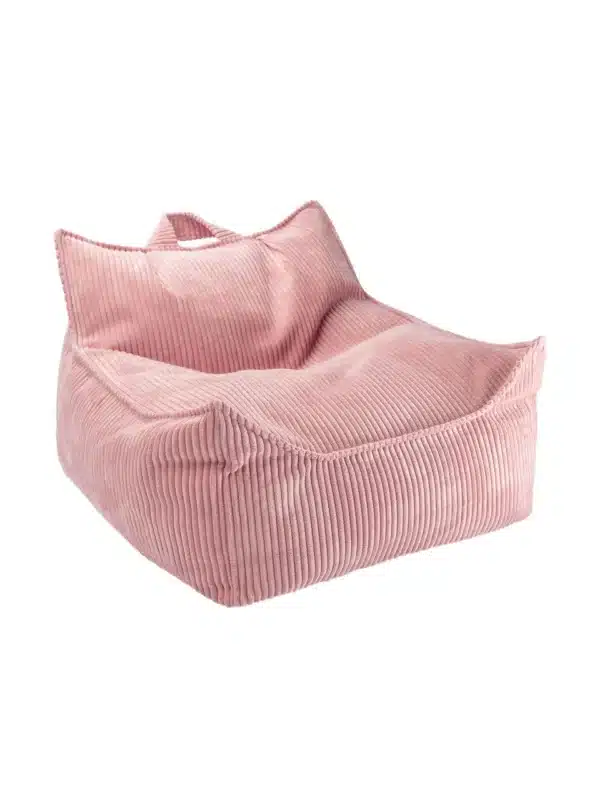 Wigiwama Kinder Sitzsack aus Cord in Pink Mousse rosa