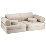 Wigiwama Kinder Spiel Sofa Settee aus Teddy Biscuit