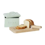 Maileg Mini Brotbox mit Schneidebrett & Messer in Mint