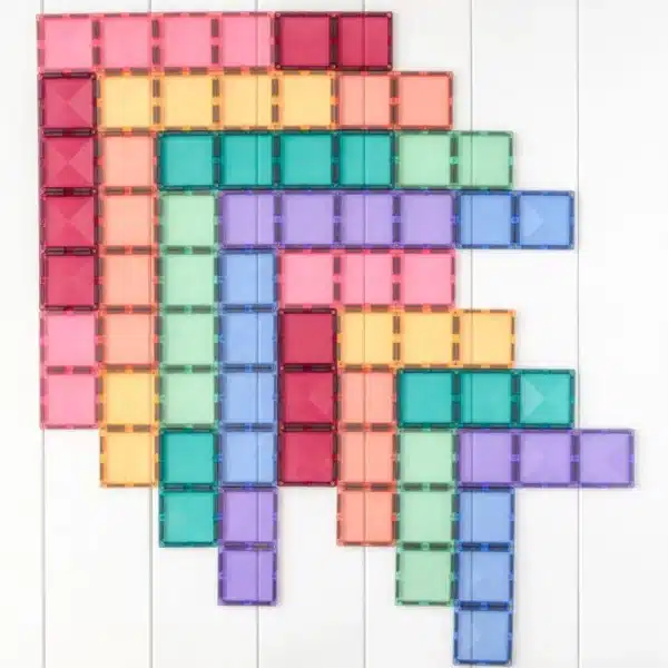 Connetix Magnet Bausteine Pastel Retangel Pack 24-teilig – Bild 2