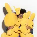 Bon Ton Toy Miffy Hase Kuscheltier aus Cord - Gelb 70 cm – Bild 3