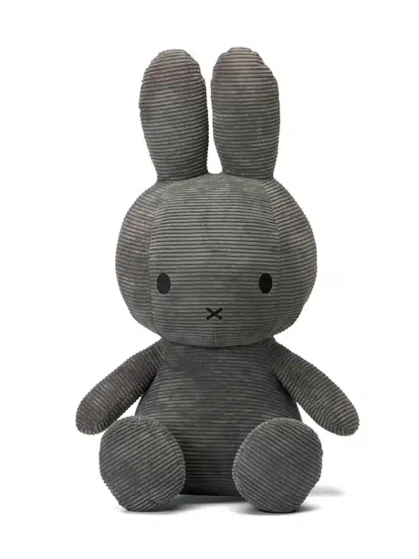 Bon Ton Toy Miffy Hase Kuscheltier aus Cord - Grau 70 cm