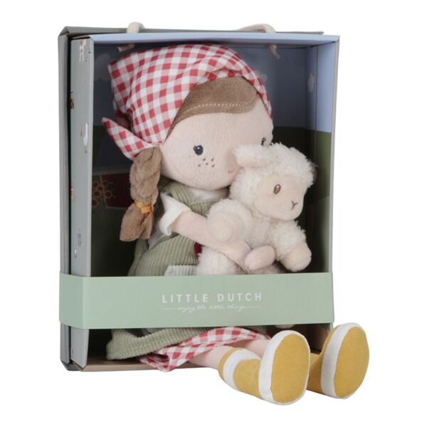Little Dutch Kuschelpuppe Rosa mit Schaf 35 cm – Bild 4