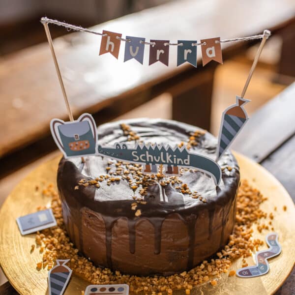 Ava & Yves Cake Topper zur Einschulung - Adventure – Bild 2