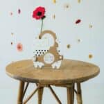 Milin Klara Die Katze – hölzernes Schnürspielzeug Montessori – Bild 3