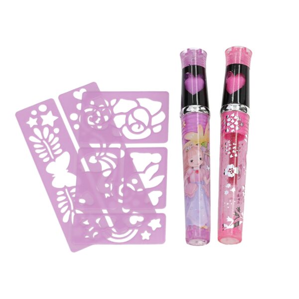 Depesche Princess Mimi Tattoo Glitzer Gelstifte mit Schablone – Bild 6