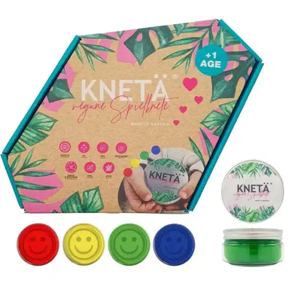 KNETÄ 4er Dosen Set - vegane Knete OHNE Alaun