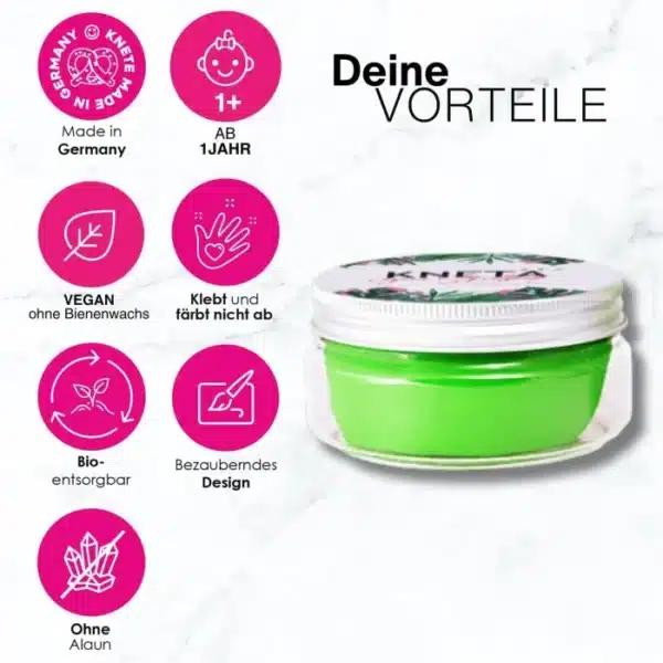 KNETÄ 4er Dosen Set - vegane Knete OHNE Alaun – Bild 2