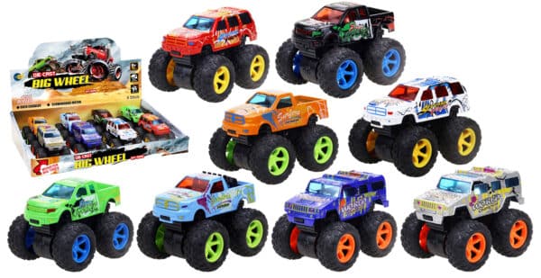 Fun Trading Monstertrucks Die-Cast Big Wheel 9cm