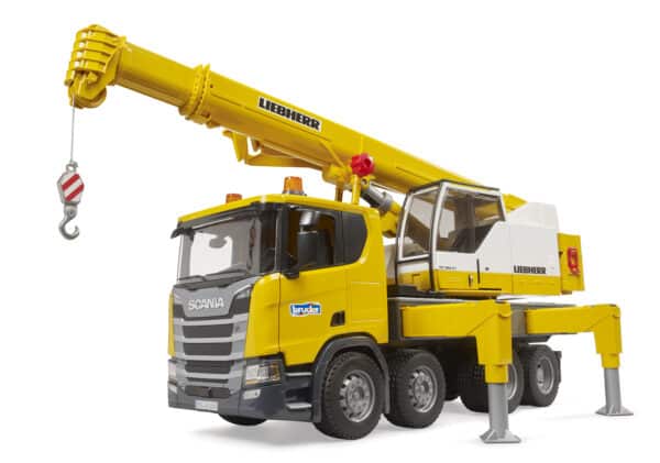 bruder - Scania Super 560R Liebherr Kran-LKW mit Light & Sound Modul – Bild 8