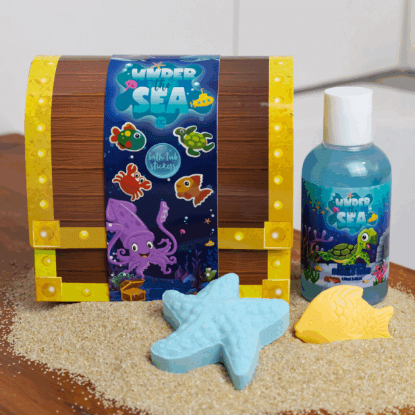 Accentra - Badeset UNDER THE SEA in Schatztruhe – Bild 4