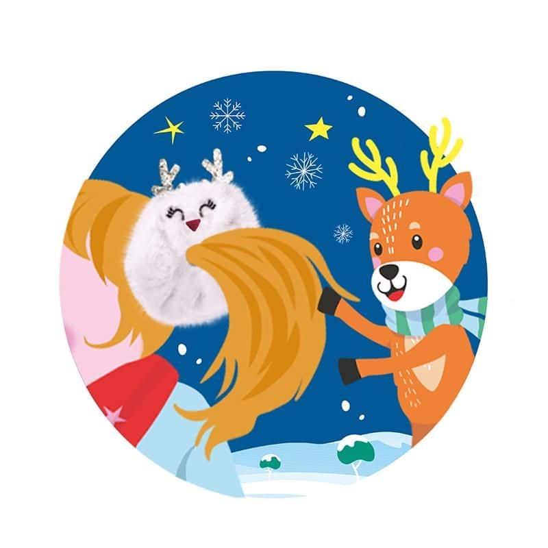 Trendhaus Haargummi Rentier - für Adventskalender – Bild 2