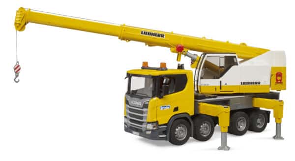 bruder - Scania Super 560R Liebherr Kran-LKW mit Light & Sound Modul – Bild 10