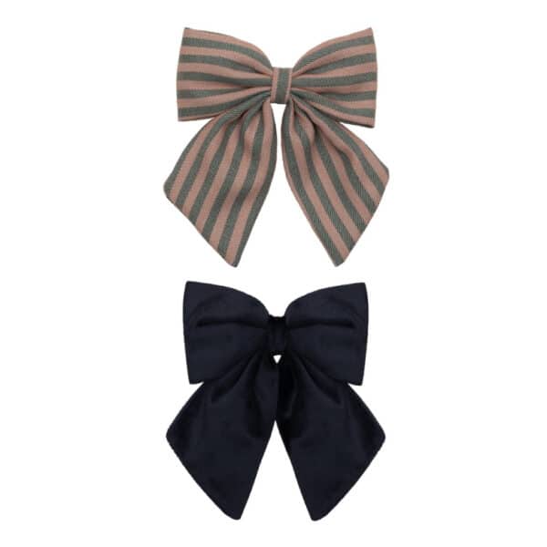 Mimi & Lula - STRIPE AGNES Bow Clips - Haarschleifen
