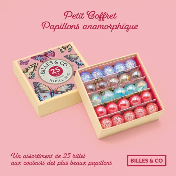 Billes & Co. Murmeln Mini Box - Schmetterling Anamorphic – Bild 2